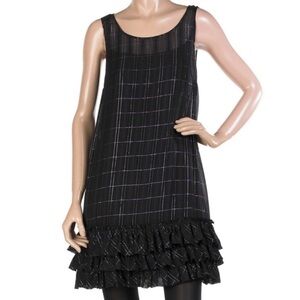 Juicy Couture Ruffle Hem Sleeveless Shift Dress